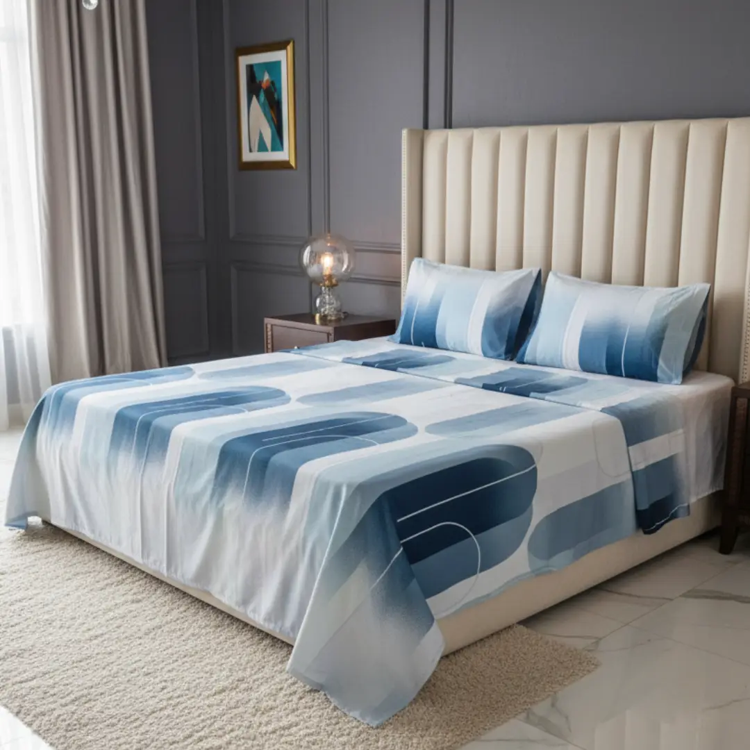 Blue Geometric Ombre