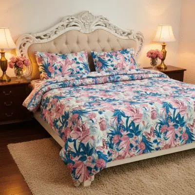 Tropical Butterfly Oasis 6 PCs Comforter Set