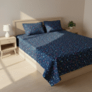 Navy Blue Multi-Color Square