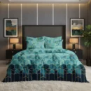 Gold-Lined Hexagon 6 PCs Comforter Set